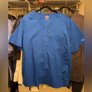 Dickies Balance Scrub Set Blue XL Top & Pants Medical Uniform
